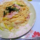 カンタン美味！ベーコン＆白菜パスタ☆バター醤油味
